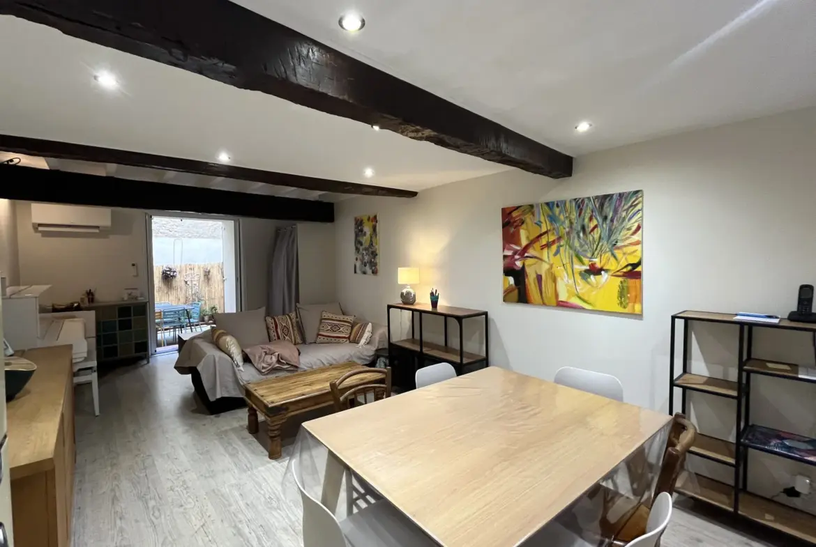 Maison de village avec terrasse, garage et climatisation à Tresserre 