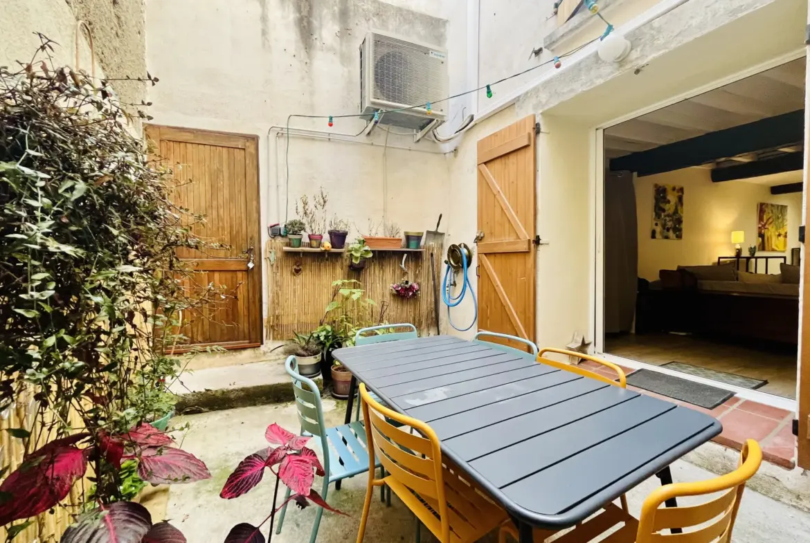 Maison de village avec terrasse, garage et climatisation à Tresserre 