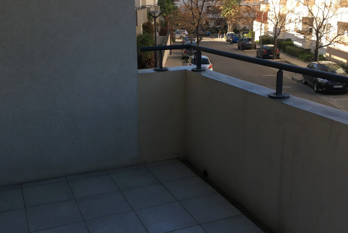 Vente appartement T2 42,60 m² avec terrasse et garage à Montpellier 