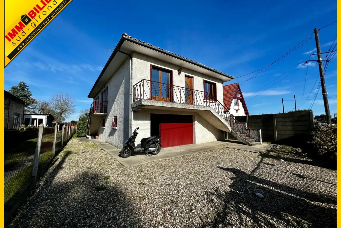 Maison spacieuse à Toulenne avec sous-sol et jardin - 4 chambres 