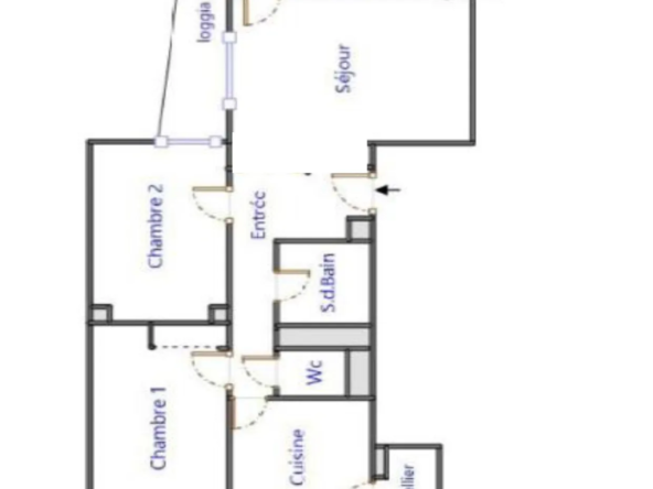 Appartement 4 pièces lumineux à vendre à Grenoble 
