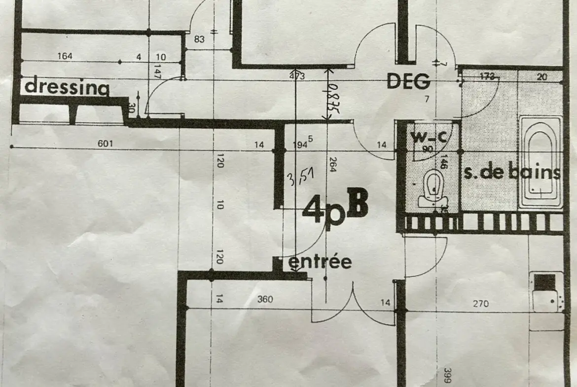 Bel appartement lumineux à vendre à Brou sur Chantereine 