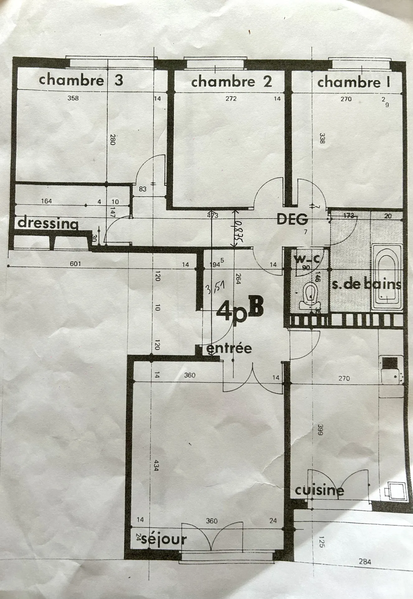 Bel appartement lumineux à vendre à Brou sur Chantereine 