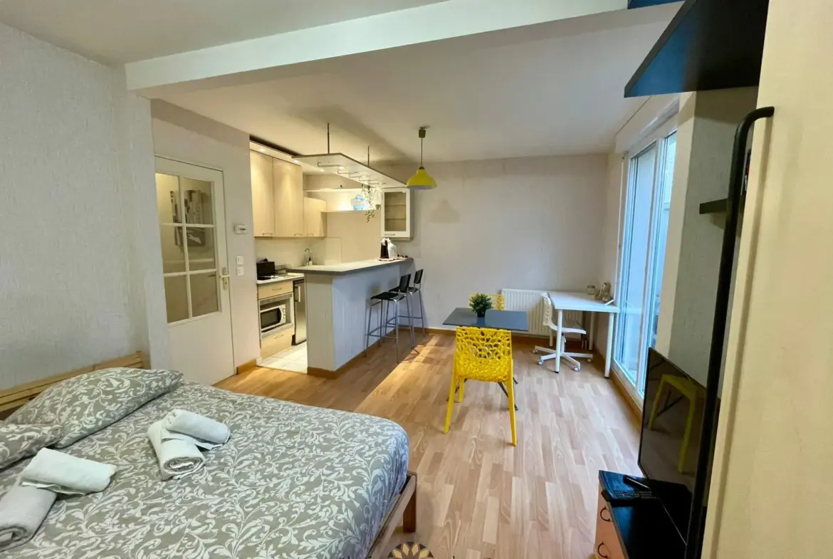 À vendre : Grand studio avec terrasse à Reims secteur Moissons 