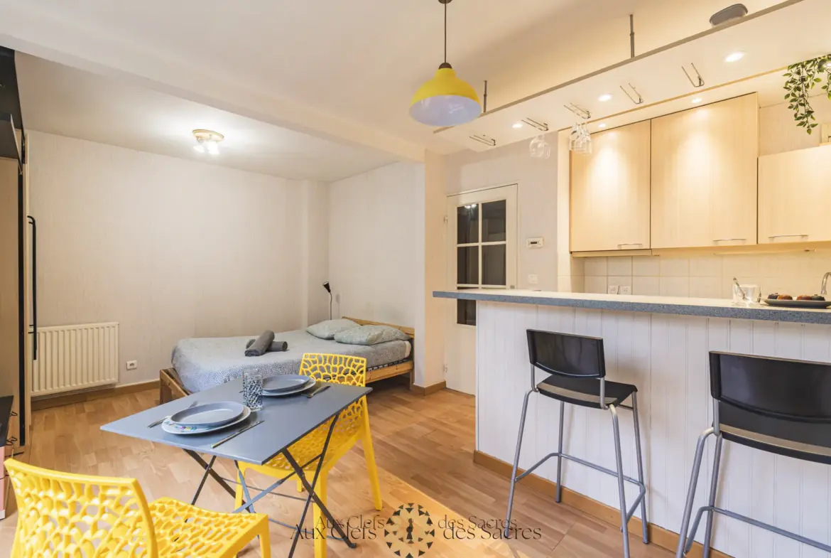 À vendre : Grand studio avec terrasse à Reims secteur Moissons 