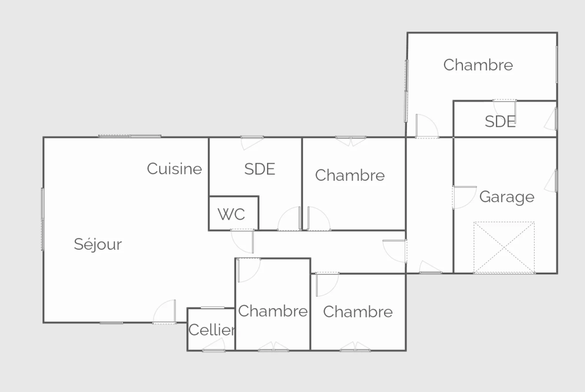 Charmante maison à vendre à Champdolent avec 4 chambres et jardin 