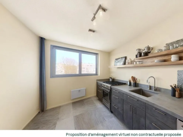 Caen, résidence Jean Racine, appartement 3 pièces avec parking et cave 