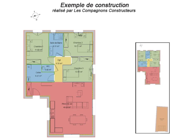 Terrain à bâtir à Beire-le-Châtel - 1178 m² 