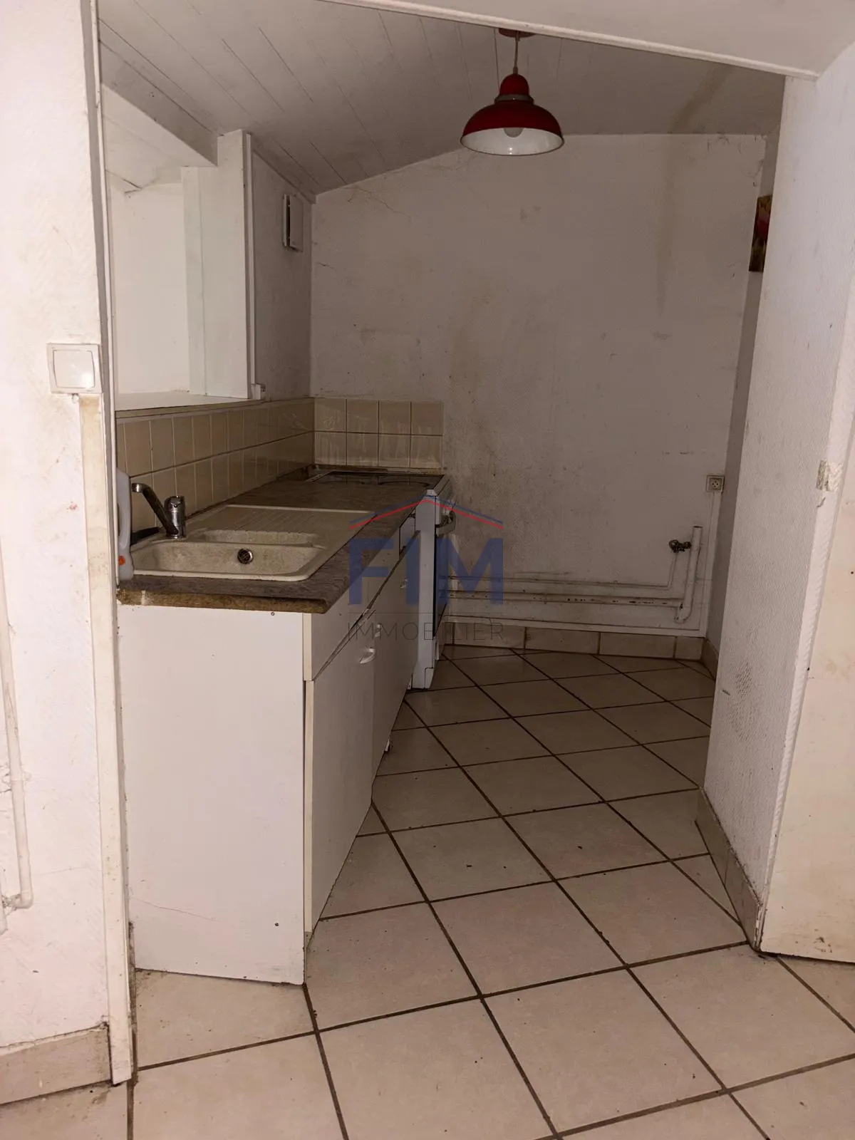 Maison de ville F3 avec cour privée à Dieppe - À rénover 