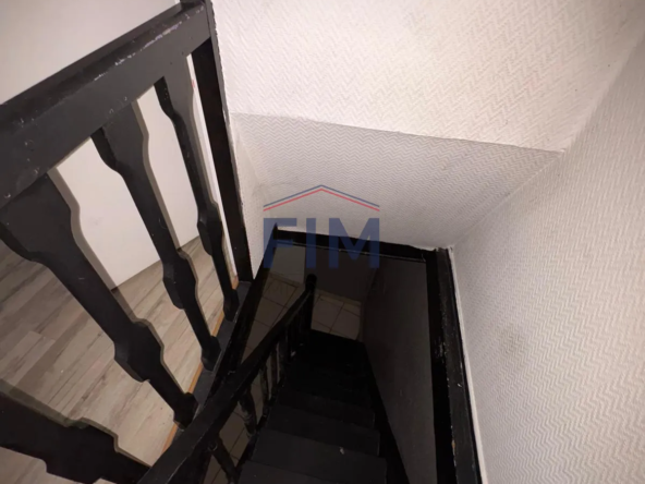 Maison de ville F3 avec cour privée à Dieppe - À rénover 