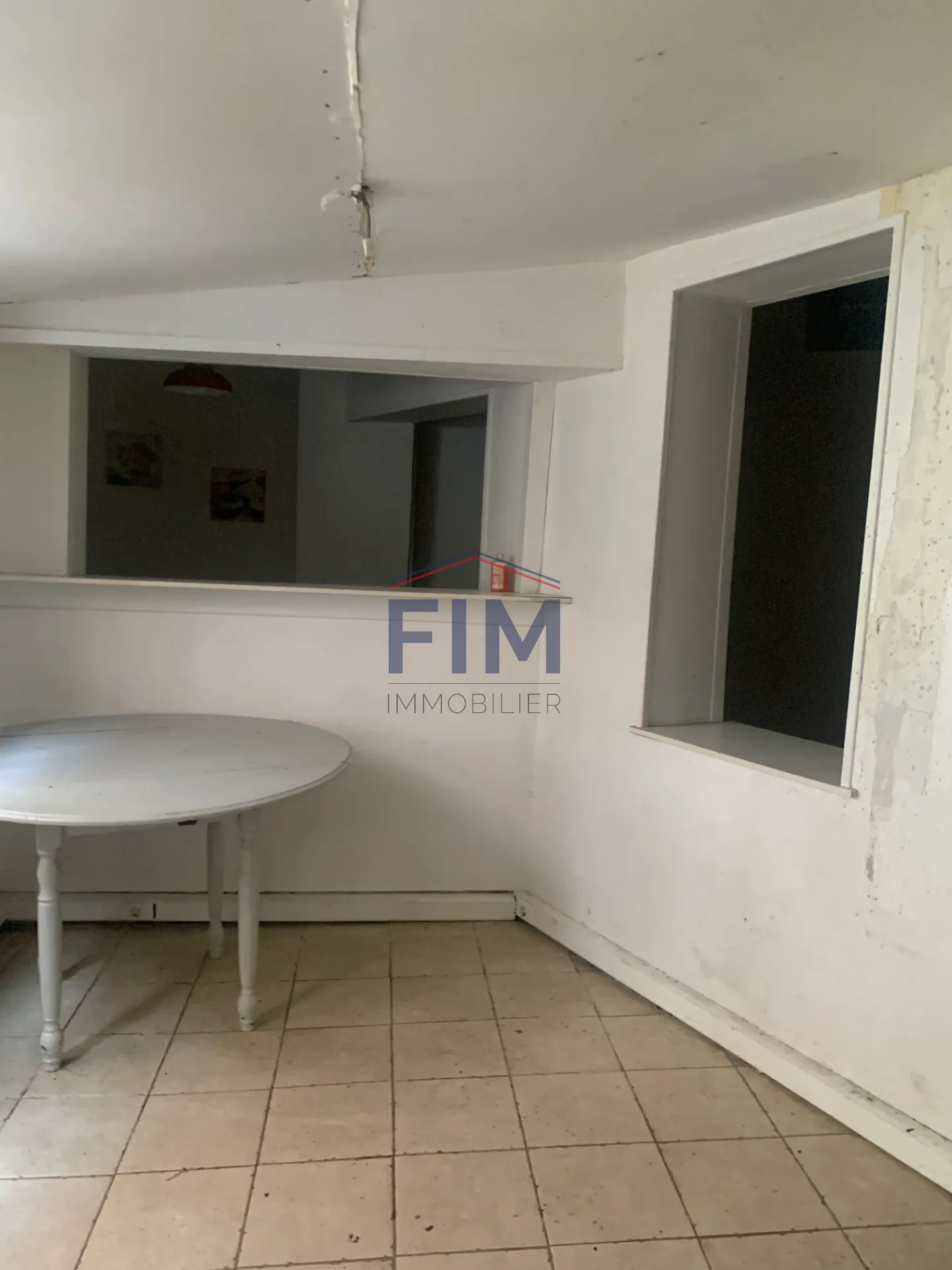 Maison de ville F3 avec cour privée à Dieppe - À rénover 