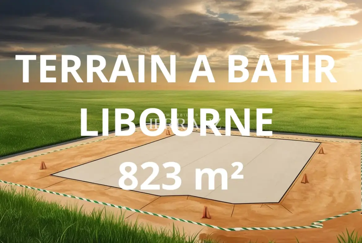 Terrain à Bâtir de 823 m² à Libourne - Opportunité Unique 