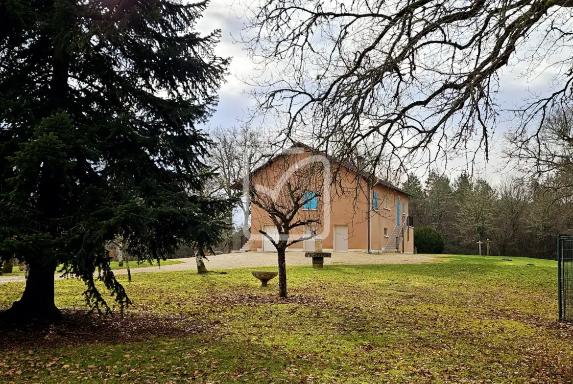Maison tranquille à Savignac les Eglises avec grand terrain 