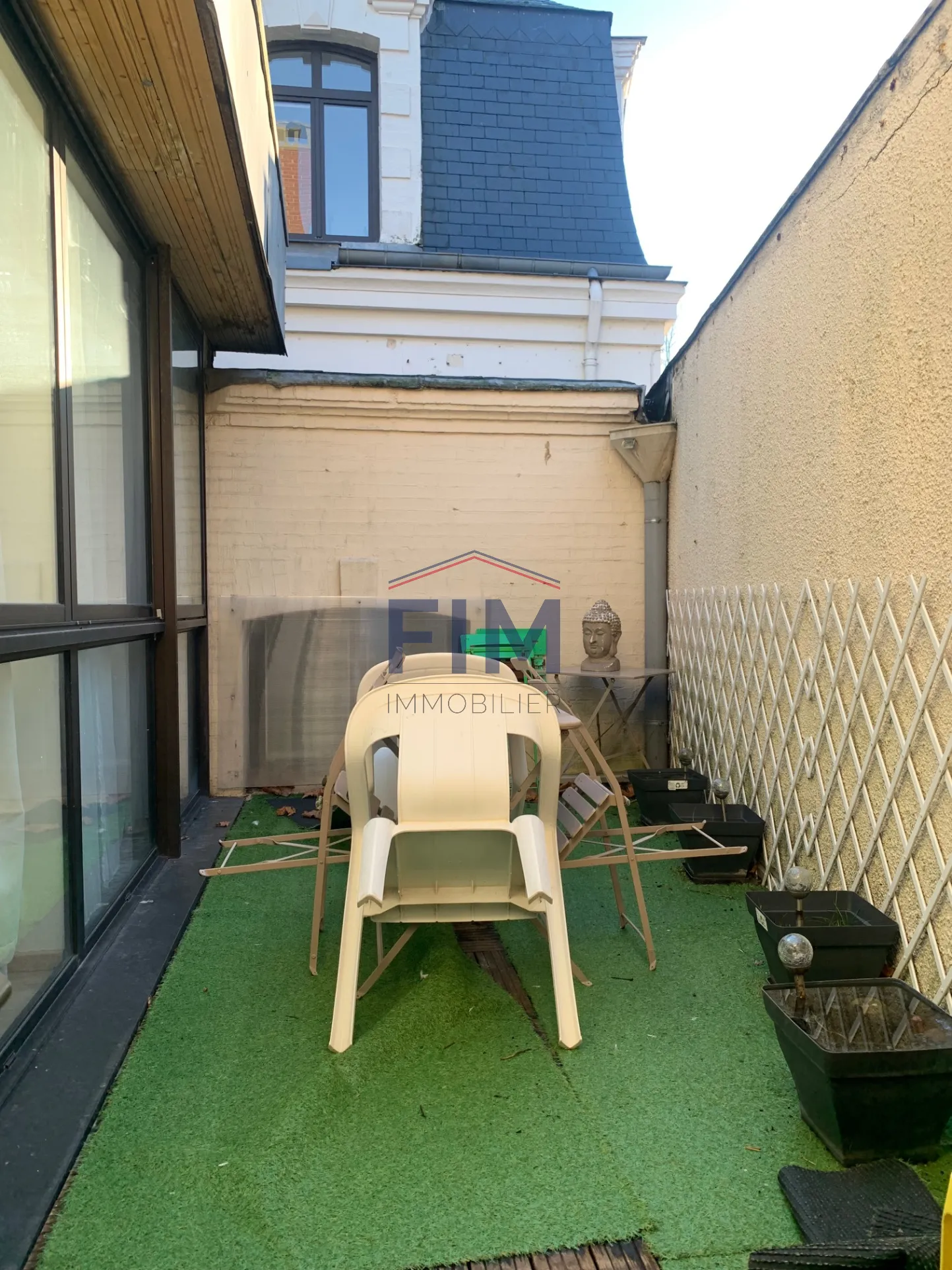 Appartement F3 à vendre à Dieppe centre-ville avec terrasse 
