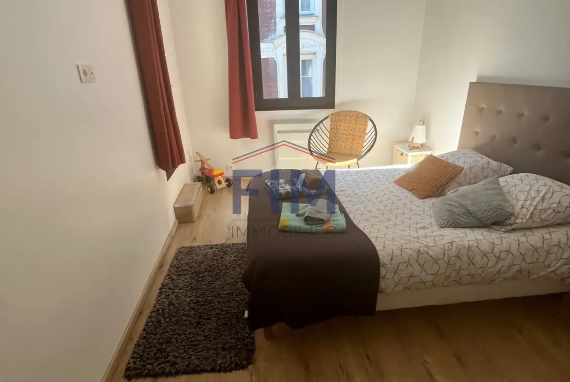 Appartement F3 à vendre à Dieppe centre-ville avec terrasse 