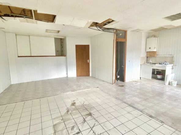 Appartement à rénover en rez-de-chaussée lumineux avec cave à Annonay 