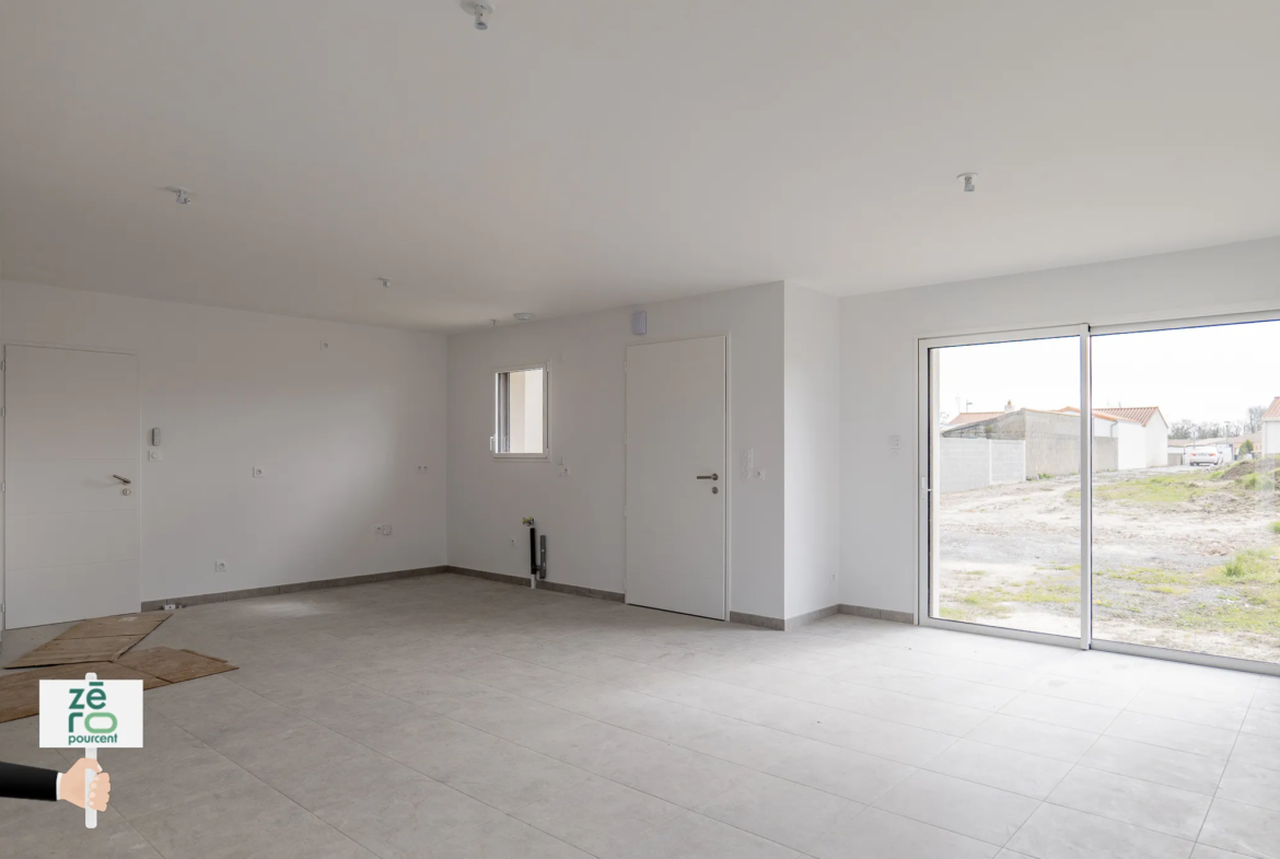 Maison neuve de 88 m² sur un terrain de 505 m² conforme PMR à St Julien des Landes 