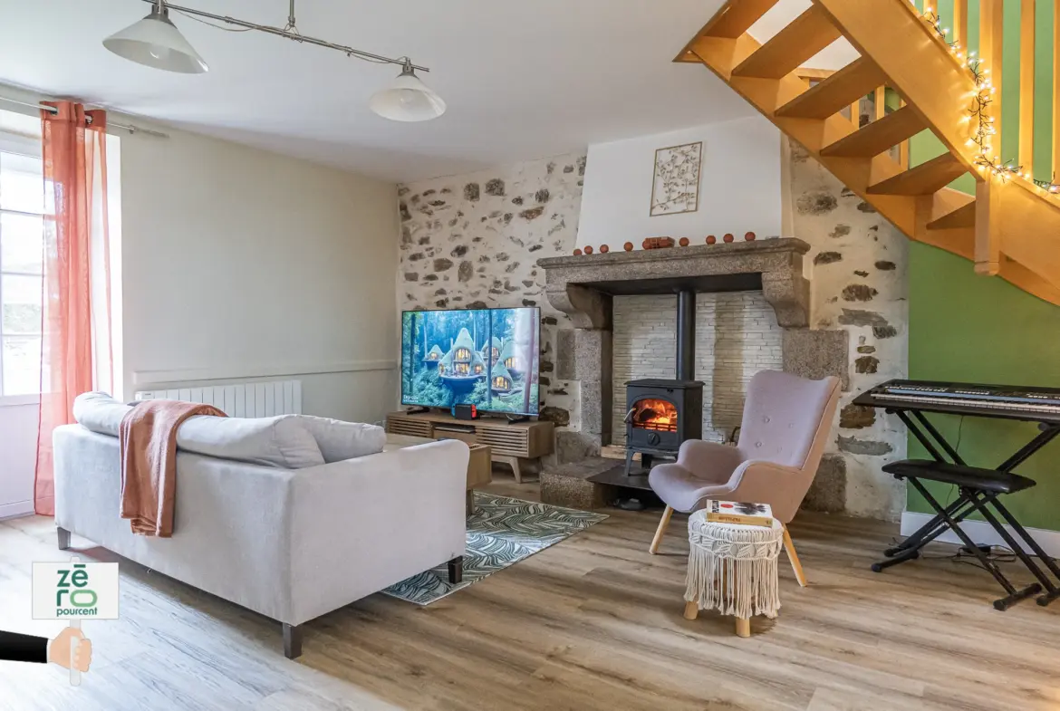 Appartement dans Longère Rénovée avec Jardin à Les Brouzils 
