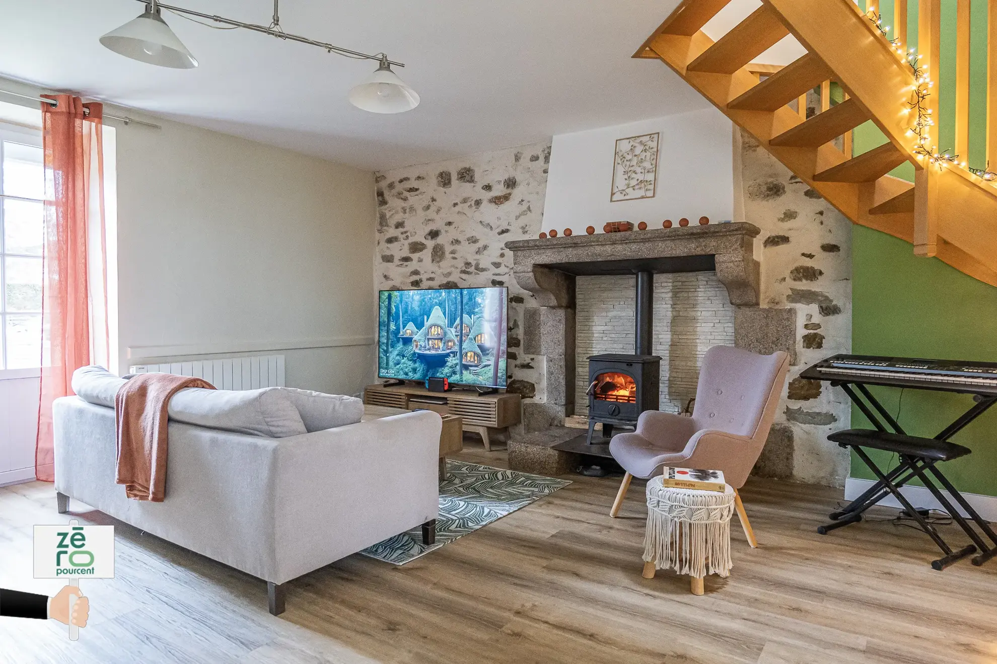 Appartement dans Longère Rénovée avec Jardin à Les Brouzils 