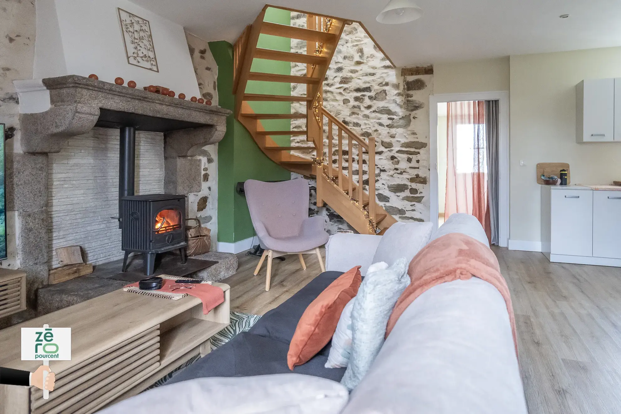 Appartement dans Longère Rénovée avec Jardin à Les Brouzils 