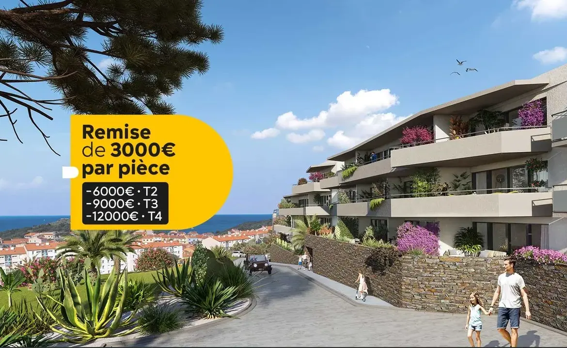 T3 neuf à Port-Vendres avec vue mer - Livraison fin 2026 