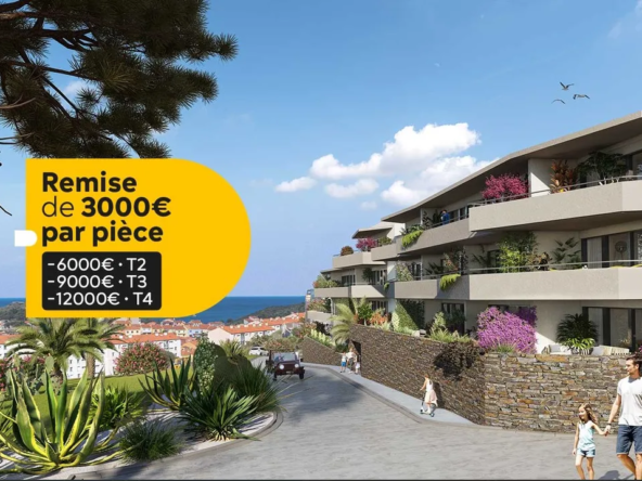 T3 neuf à Port-Vendres avec vue mer - Livraison fin 2026