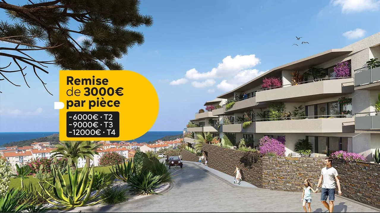 T3 neuf à Port-Vendres avec vue mer - Livraison fin 2026 