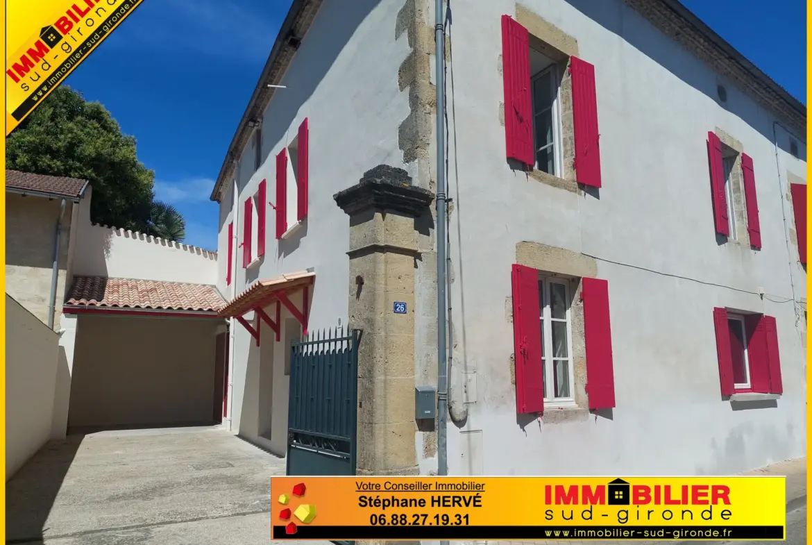 Maison de ville en pierre à Castets en Dorthe 