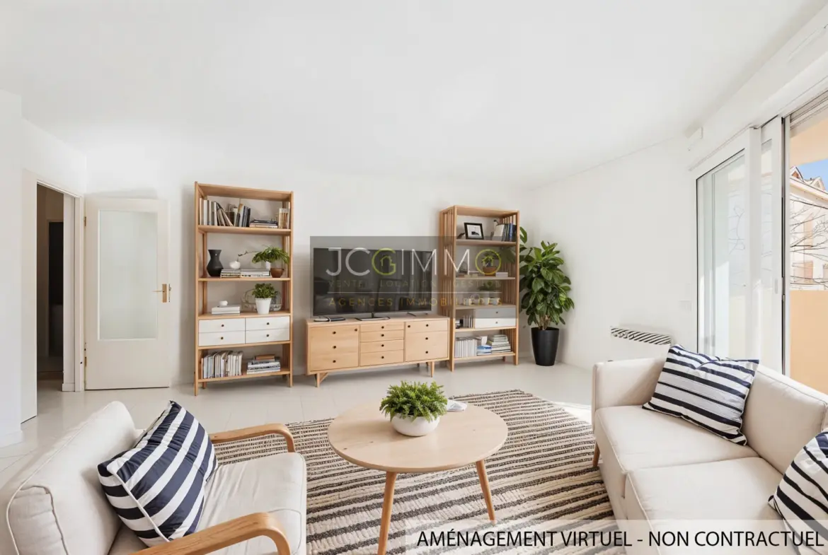À vendre : Appartement T3 lumineux à Hyères - 73 m2 avec balcon et parking 