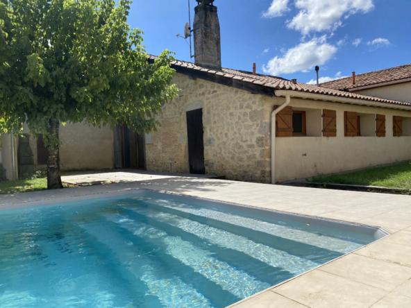 Maison en pierre 136m² à Bernos-Beaulac avec piscine