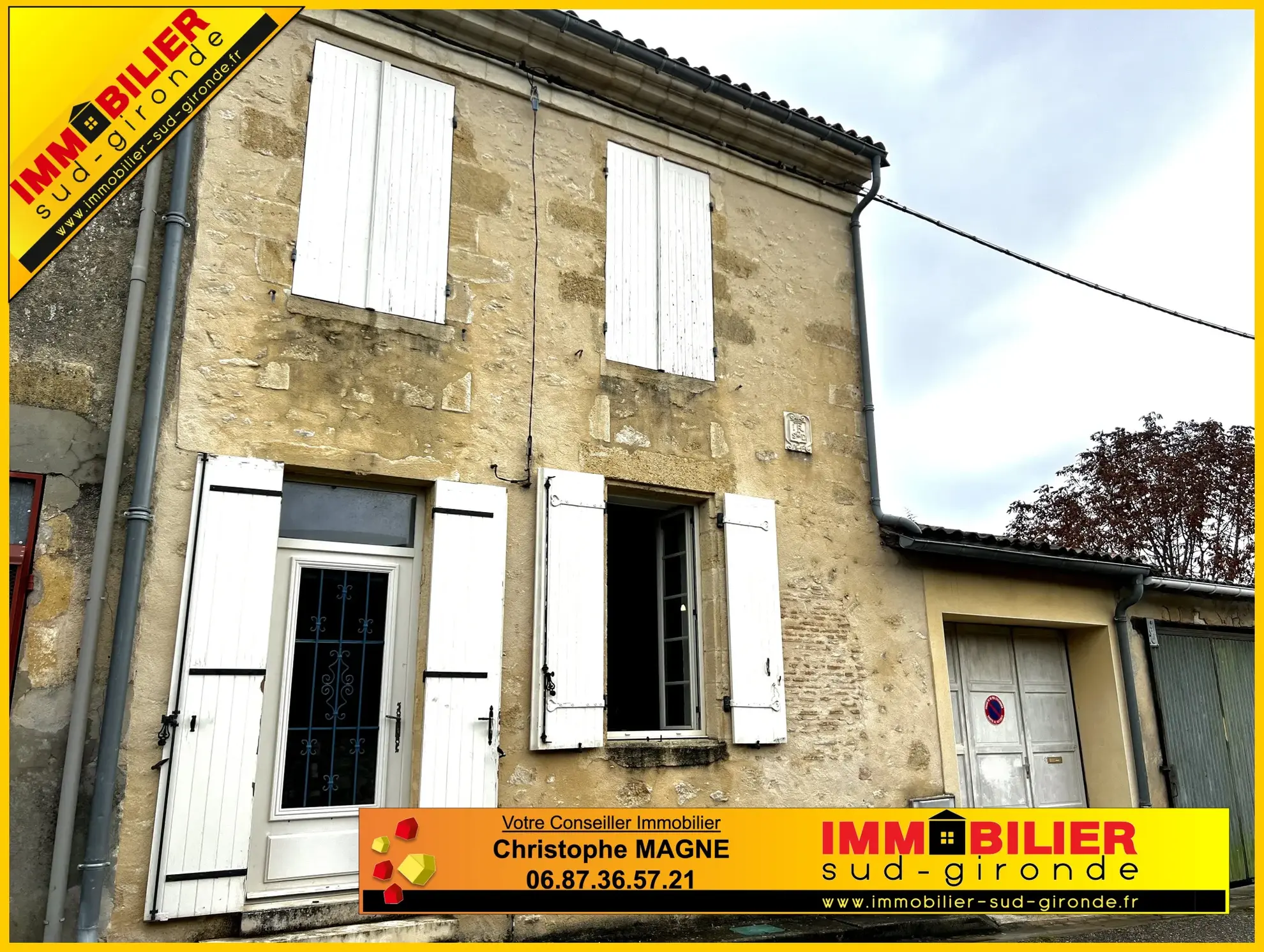 Charmante maison de village en pierre à St Macaire 