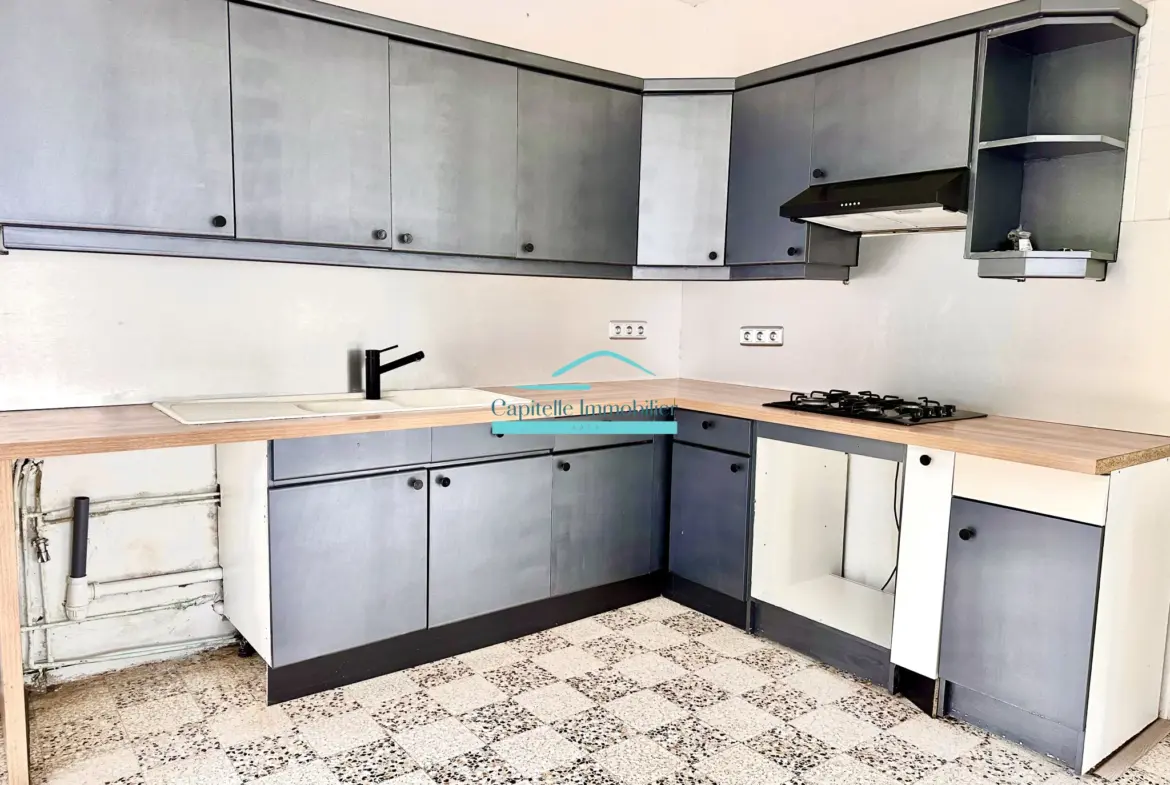Maison plain-pied T3 à vendre à Mireval, 70 m² sur terrain de 258 m². 