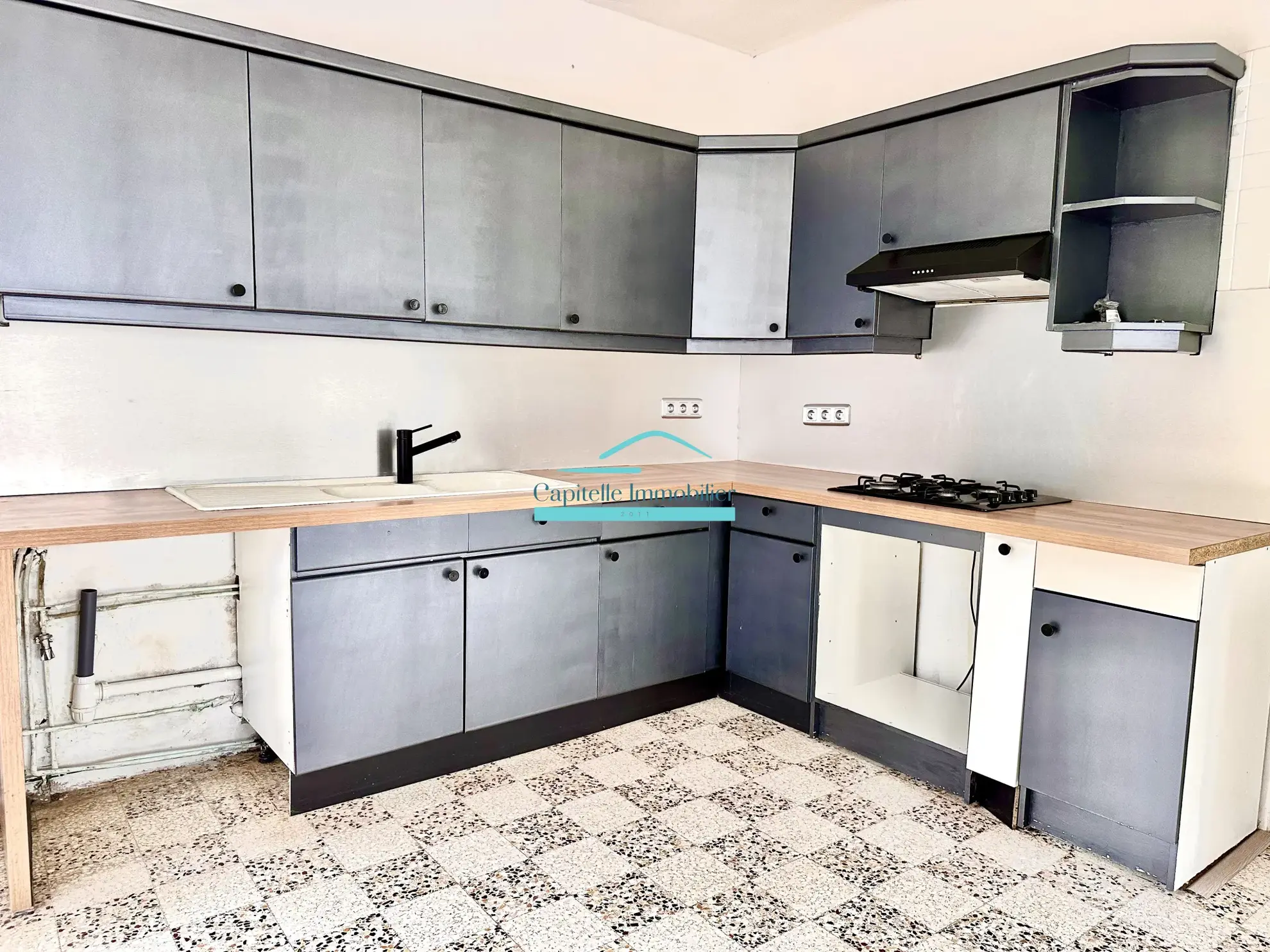 Maison plain-pied T3 à vendre à Mireval, 70 m² sur terrain de 258 m². 
