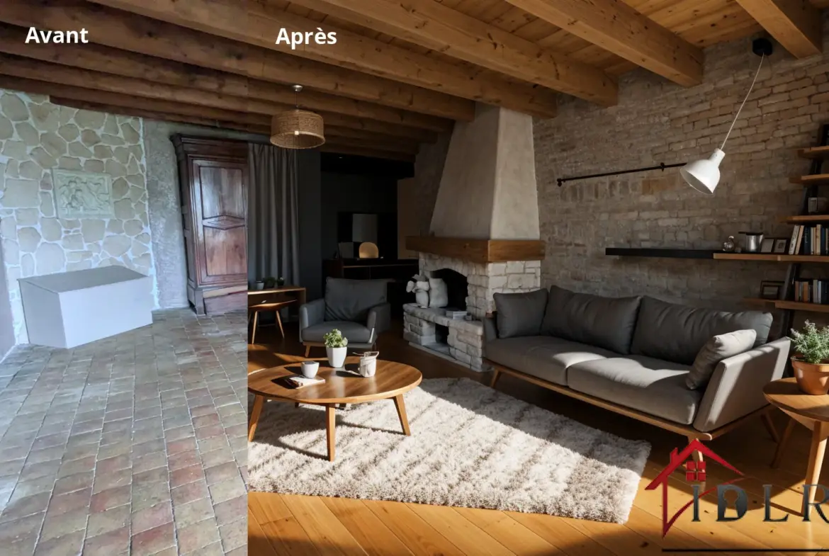 Fermette à rénover à Beauvernois - 138 m² sur 6600 m² de terrain 