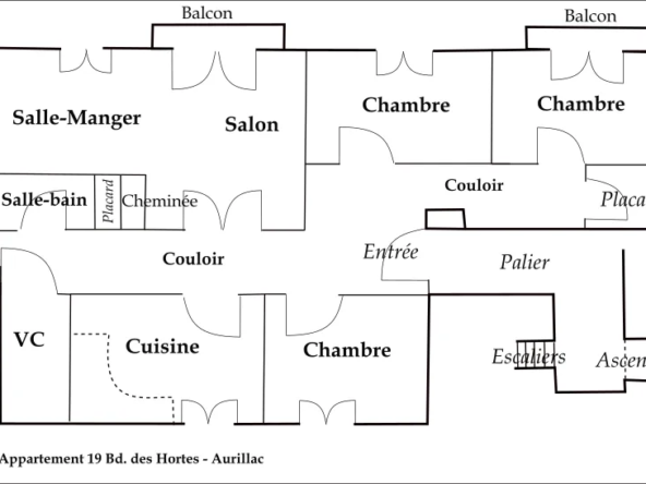 À vendre : Appartement T4 à Aurillac avec balcon et garage 