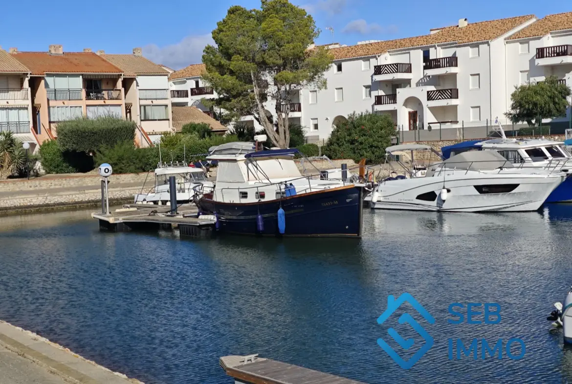 Appartement 2 pièces avec vue sur la lagune à St Cyprien 