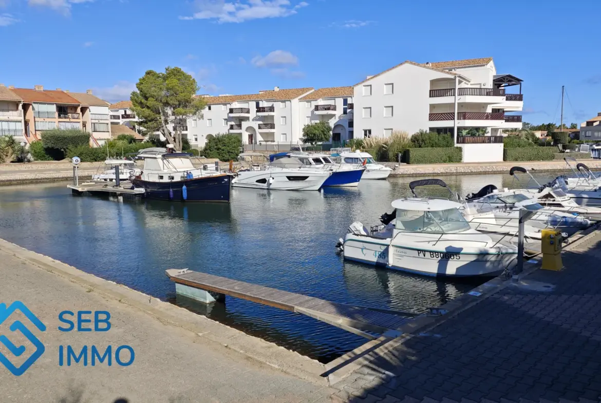 Appartement 2 pièces avec vue sur la lagune à St Cyprien 