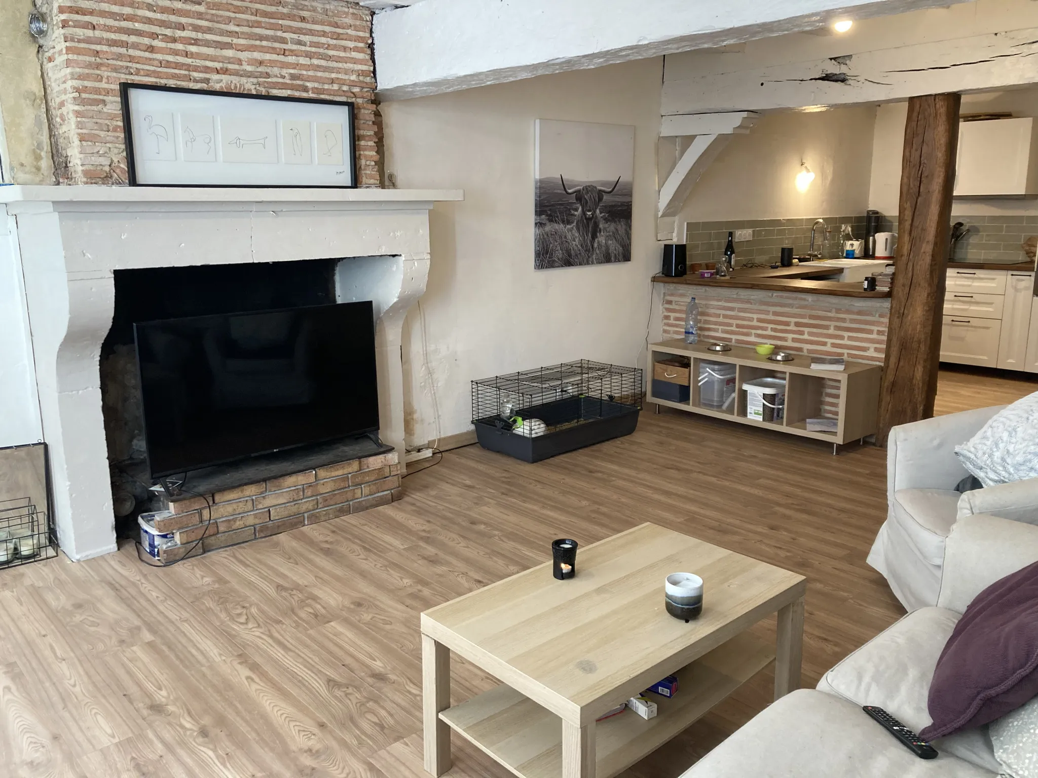 Maison de ville rénovée à Bazas - 2 chambres 