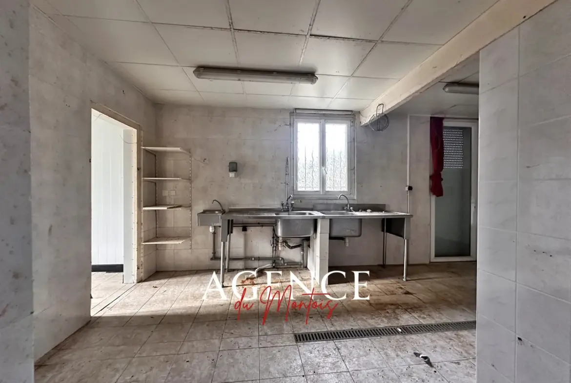 Maison avec local commercial à rénover à Donnemarie Dontilly 