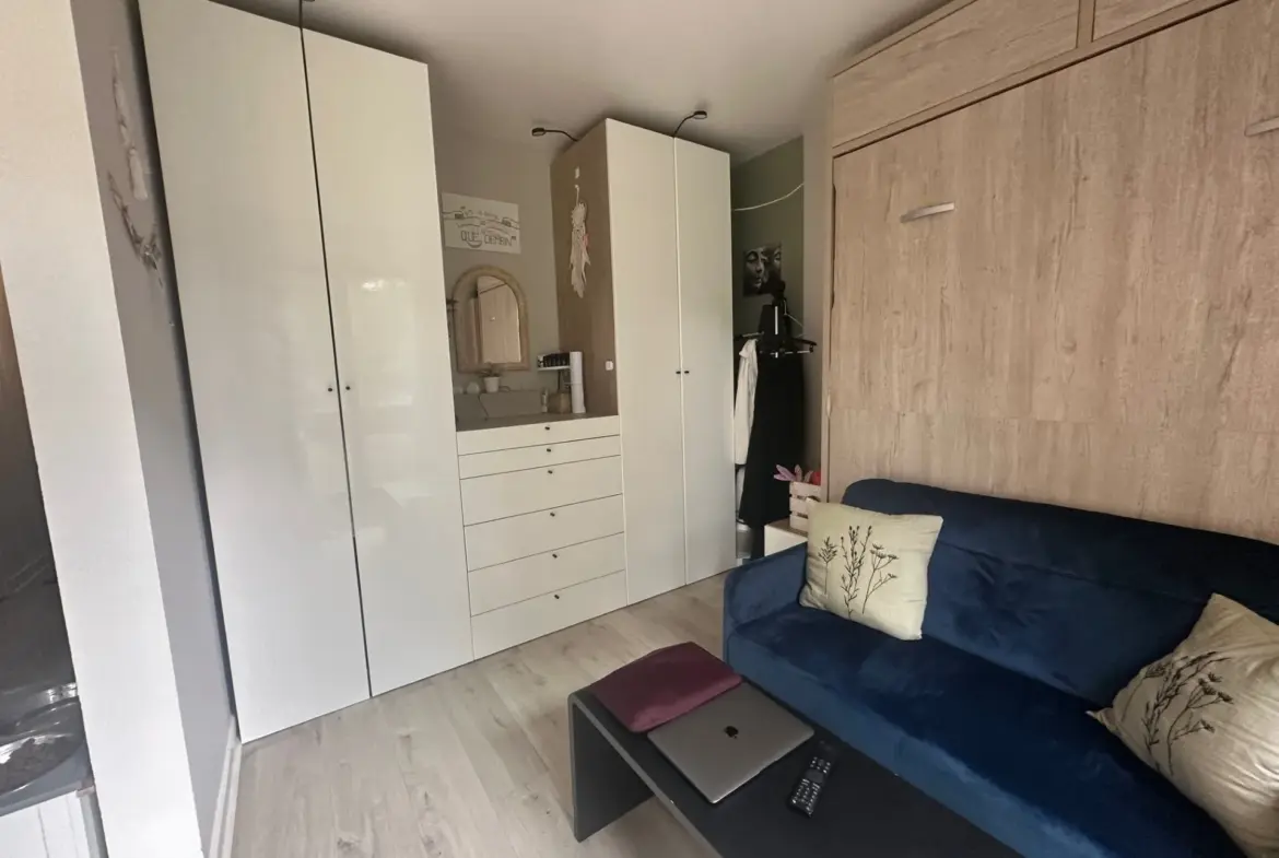 Studio à vendre au Chesnay avec balcon et vue dégagée 