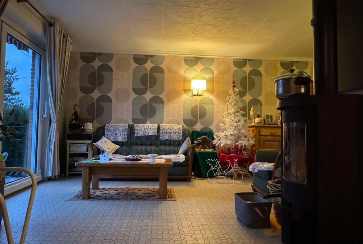 Maison confortable en rez-de-chaussée avec garage à Auxi le Château 