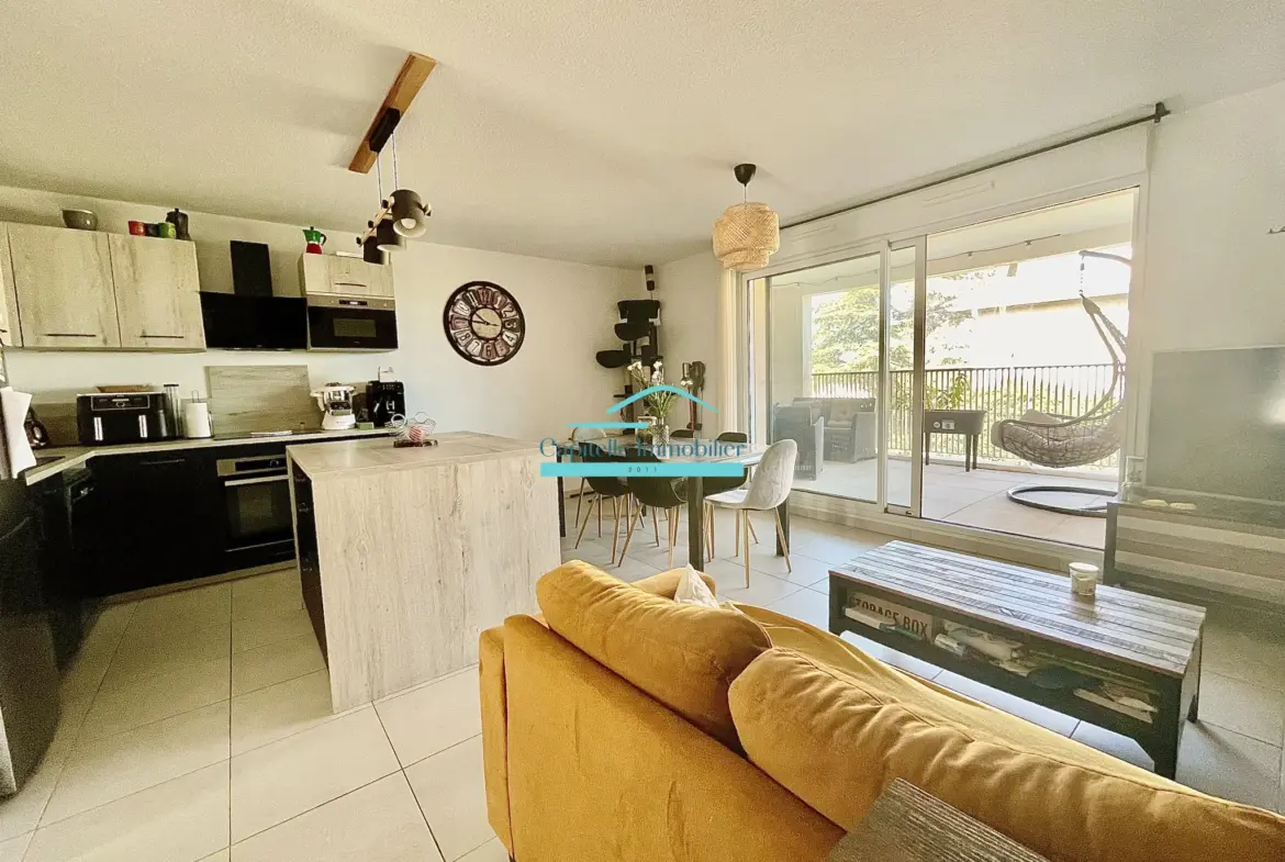 Charmant Appartement T3 à Villeneuve les Maguelone avec Loggia et Parking 