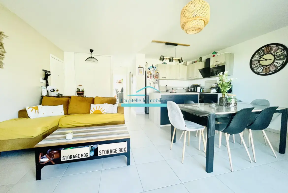 Charmant Appartement T3 à Villeneuve les Maguelone avec Loggia et Parking 