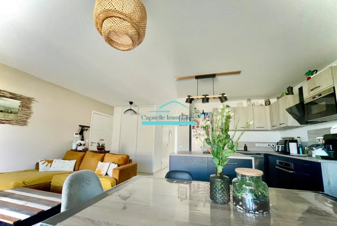 Charmant Appartement T3 à Villeneuve les Maguelone avec Loggia et Parking 