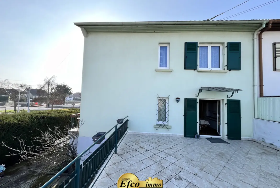Maison mitoyenne 6 pièces à Pfastatt avec jardin et garage 
