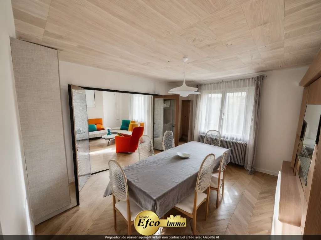 Maison mitoyenne 6 pièces à Pfastatt avec jardin et garage 