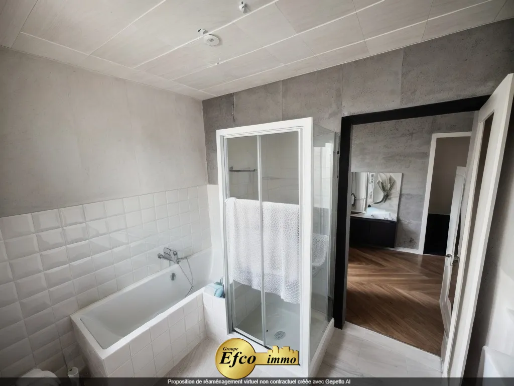 Maison mitoyenne 6 pièces à Pfastatt avec jardin et garage 