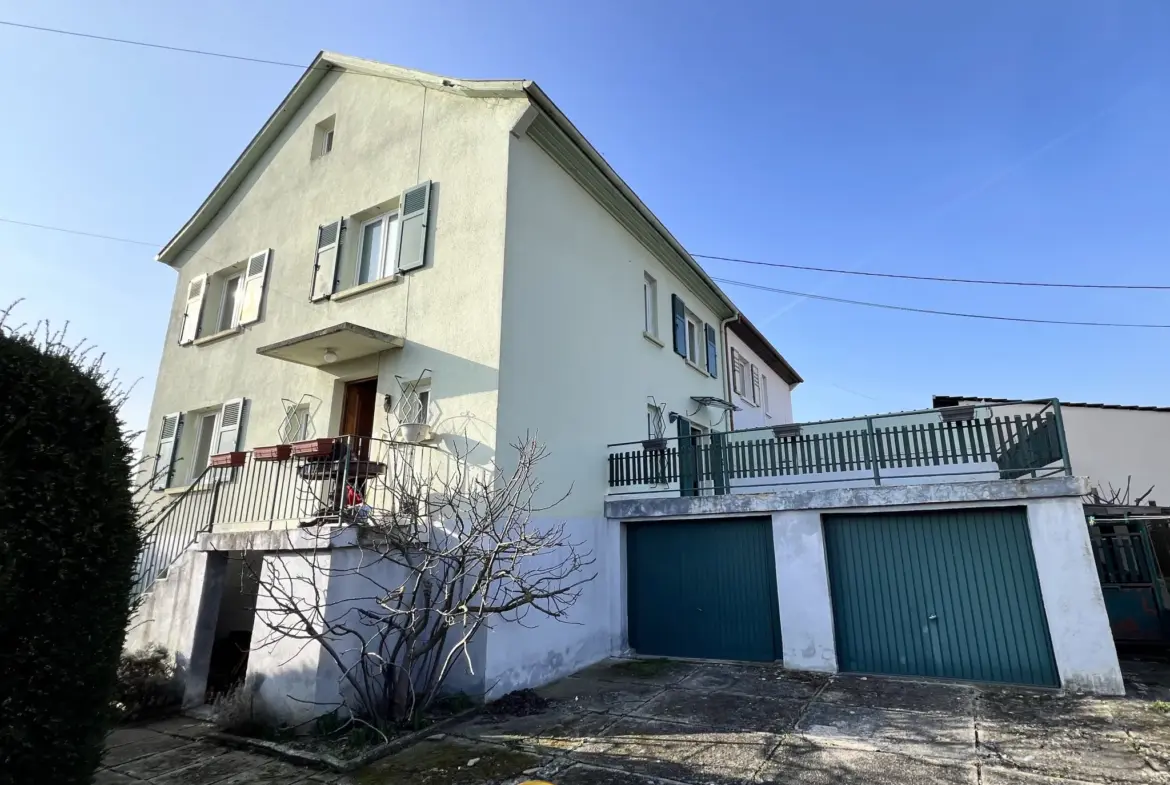 Maison mitoyenne 6 pièces à Pfastatt avec jardin et garage 