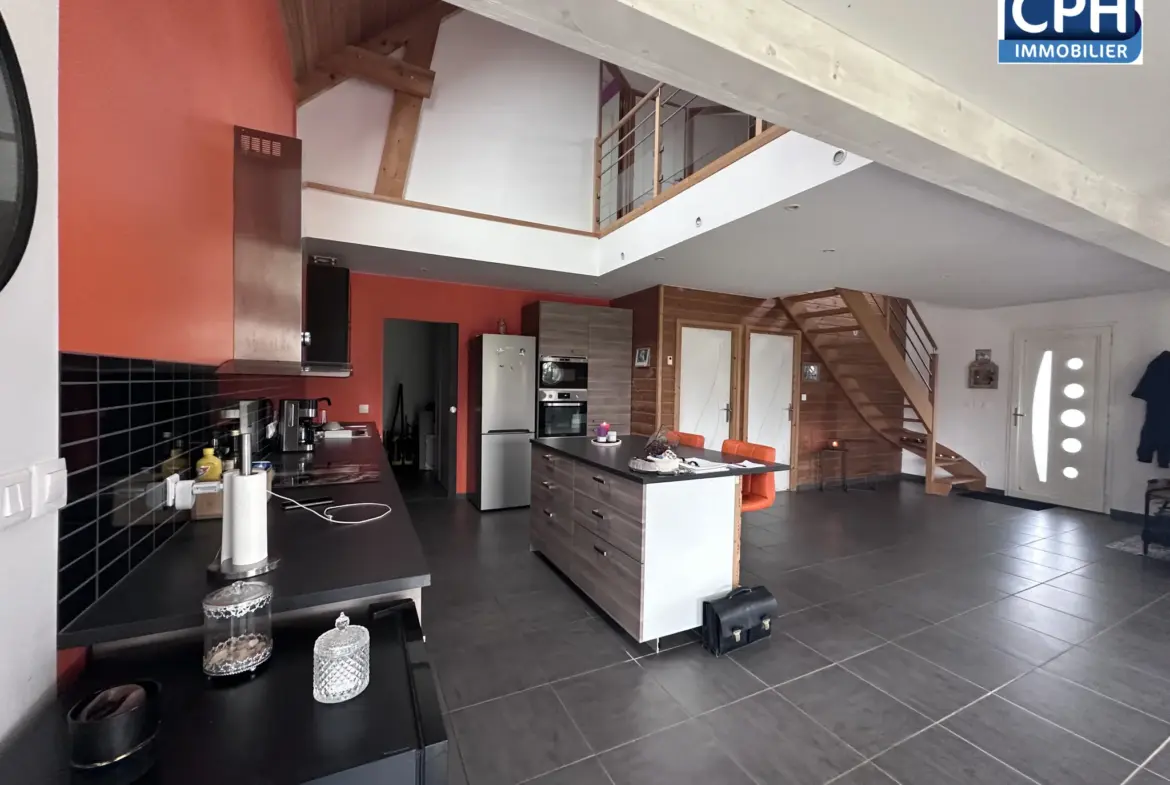 Maison en ossature bois de 143,5 m² à Laulne 