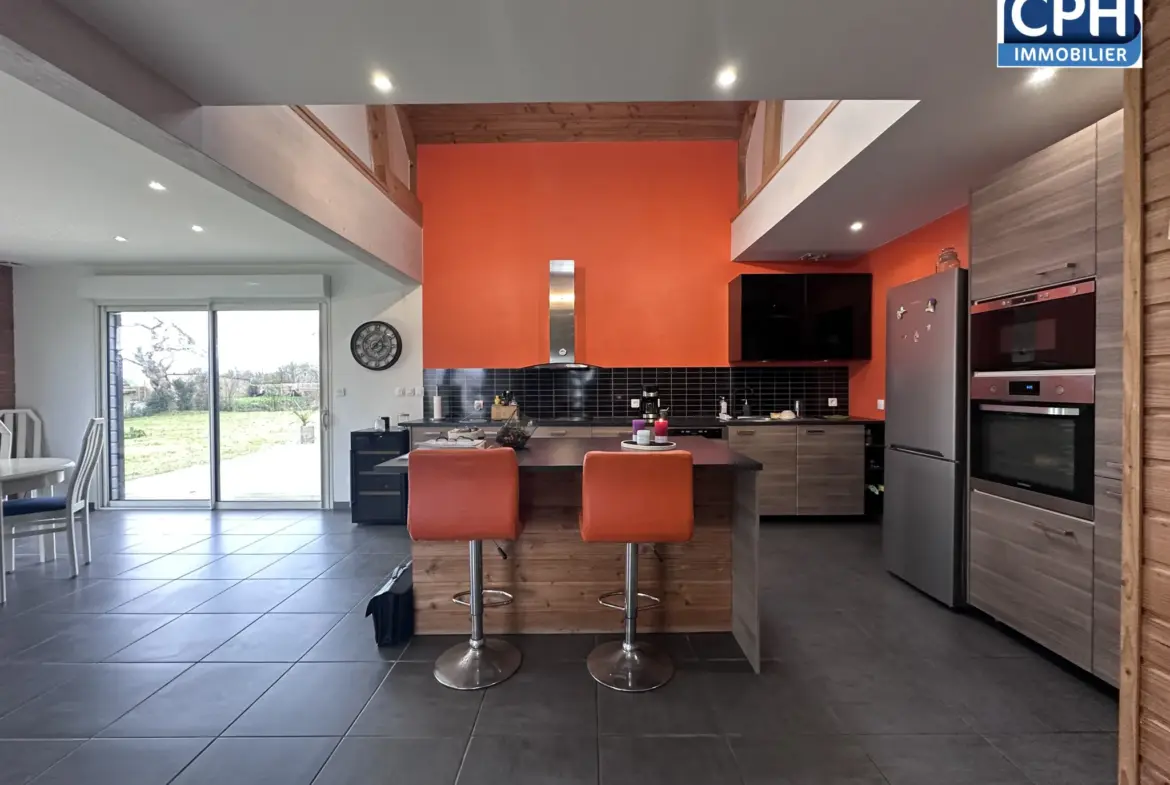 Maison en ossature bois de 143,5 m² à Laulne 